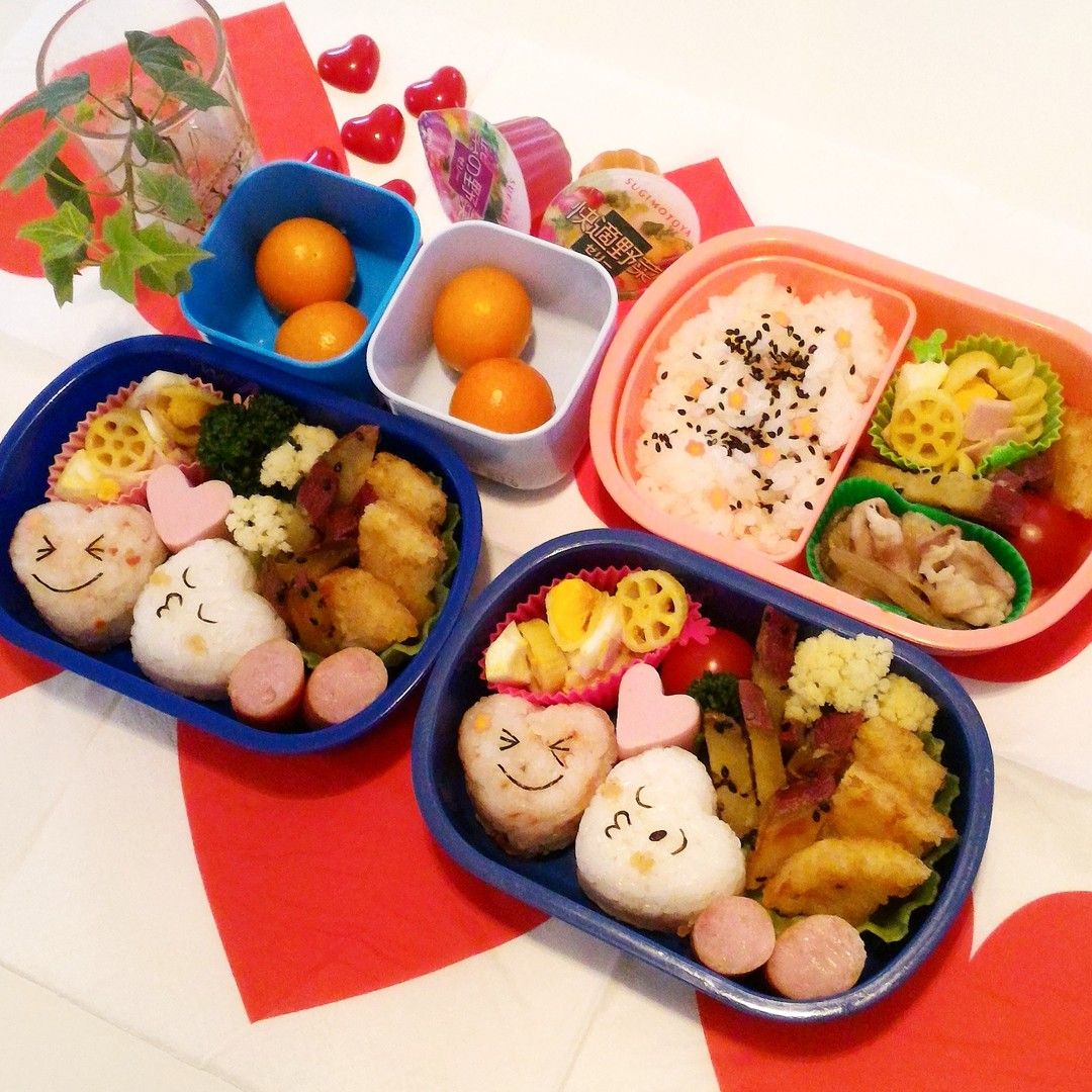 ハートおにぎりのバレンタイン弁当 お弁当パーク みんなで作るお弁当レシピサイト