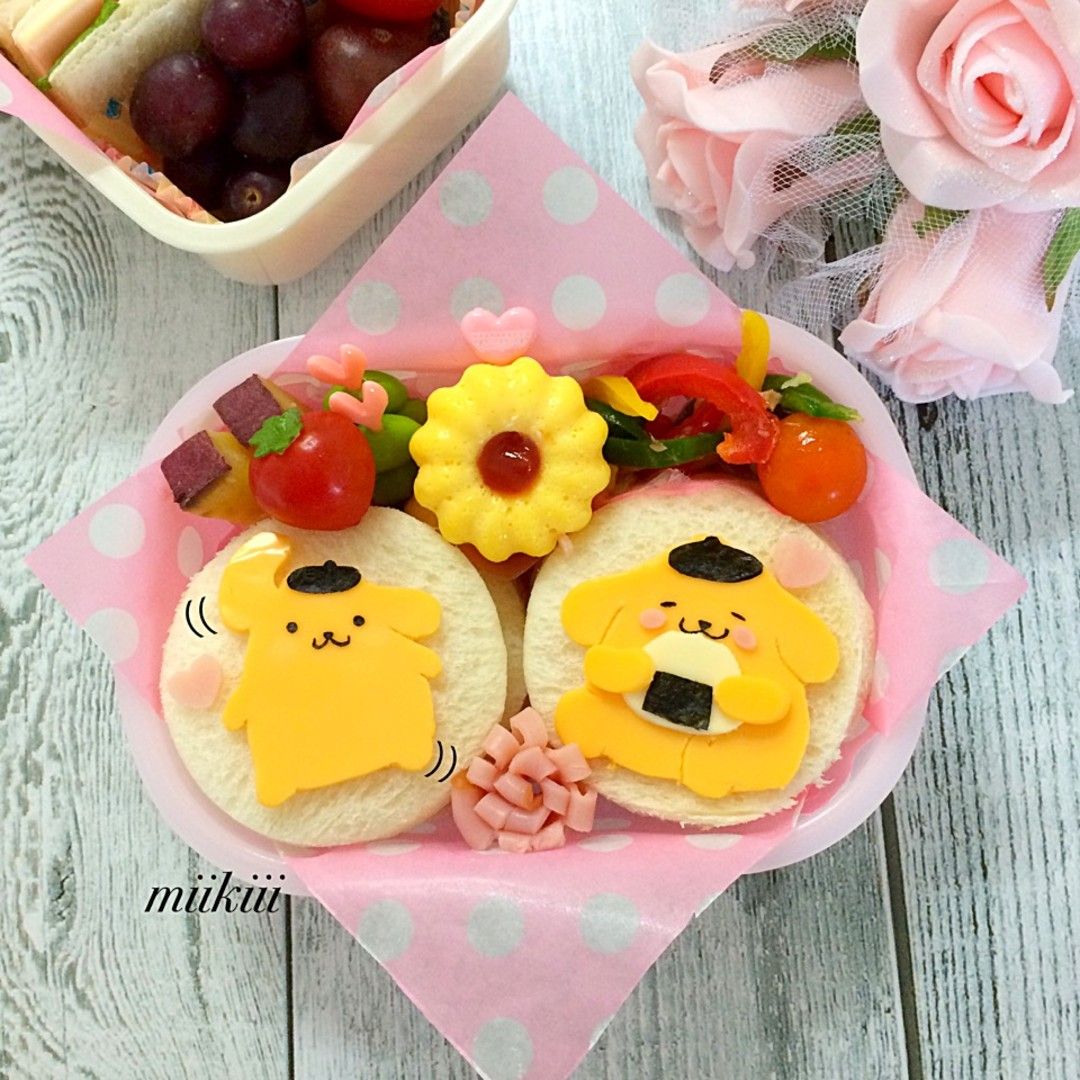 ポムポムプリンちゃんのサンドイッチ弁当♡ | お弁当パーク | みんなで作るお弁当レシピサイト