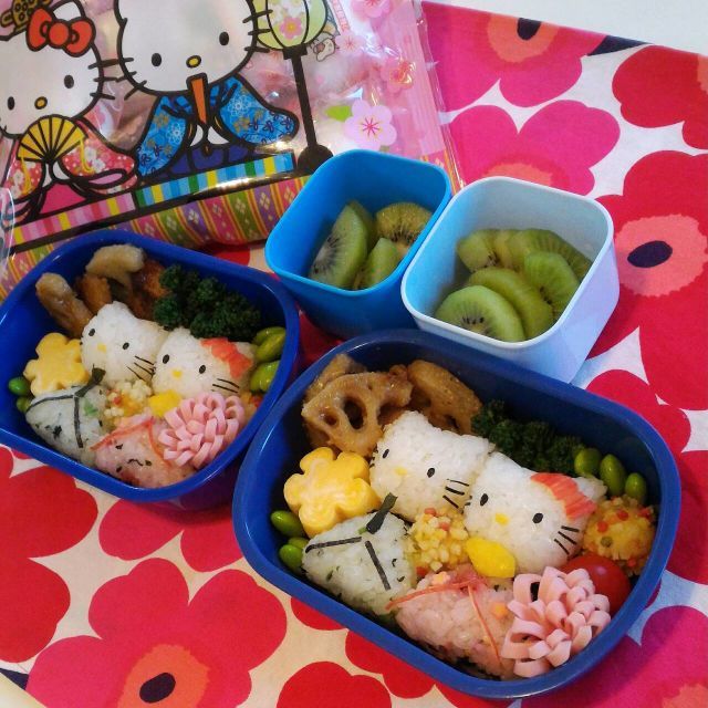 ひな祭りキティちゃん弁当 お弁当パーク みんなで作るお弁当レシピサイト