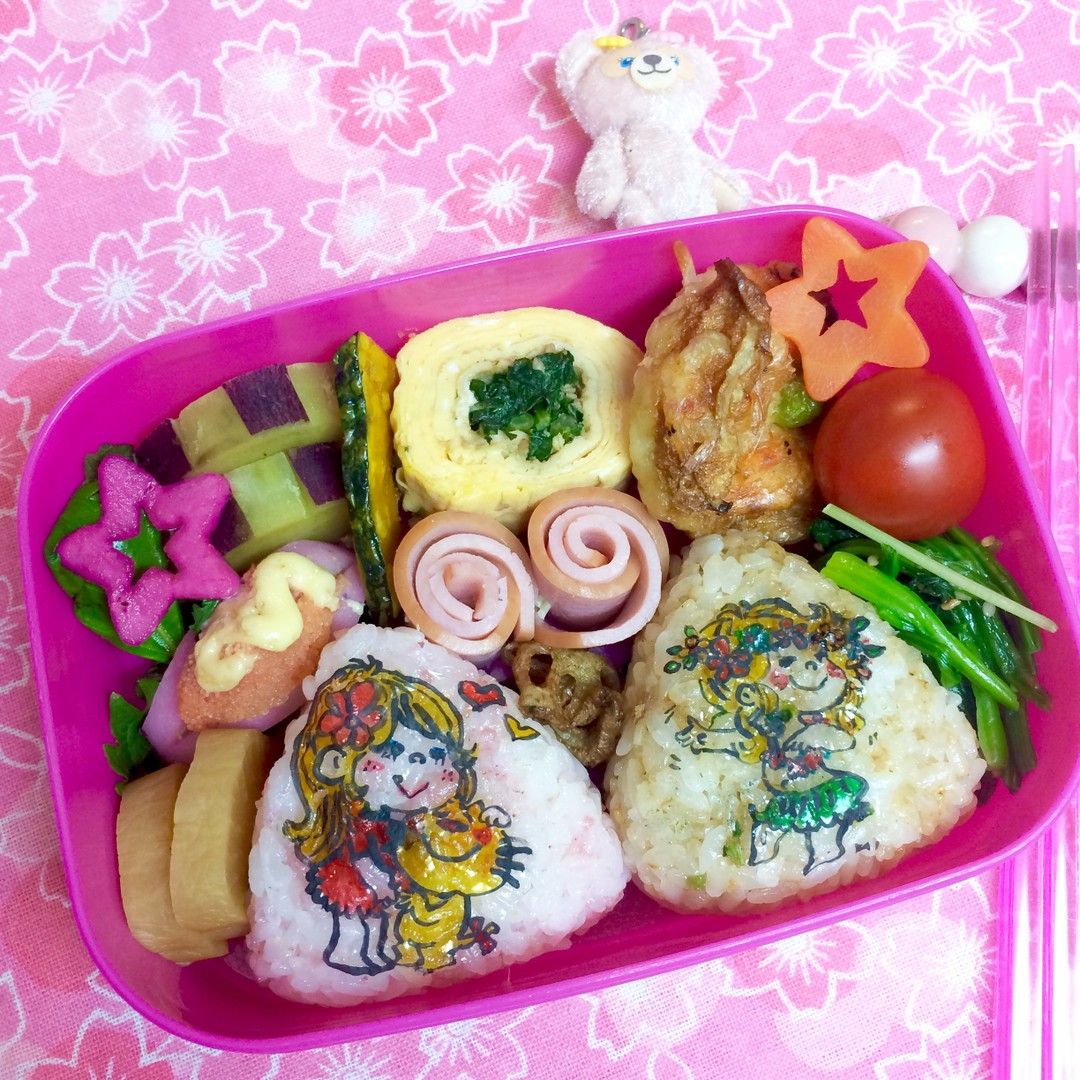 亜土ちゃんピンク弁当 お弁当パーク みんなで作るお弁当レシピサイト