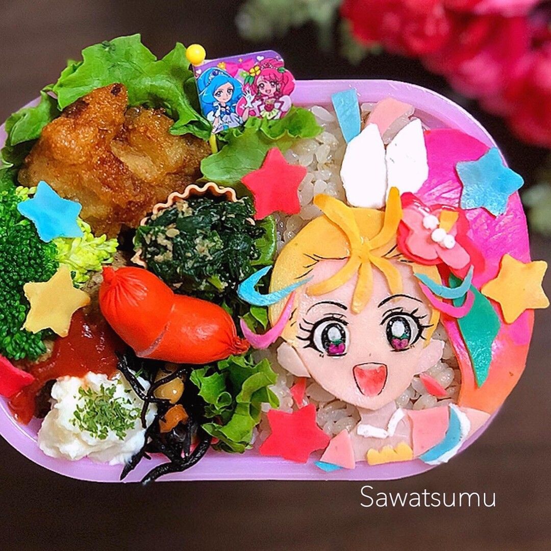 トロピカル ジュ プリキュア キュアサマーお弁当 お弁当パーク みんなで作るお弁当レシピサイト