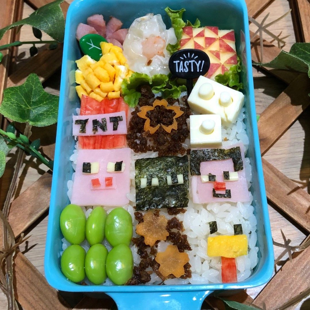 レゴ マインクラフト風弁当 お弁当パーク みんなで作るお弁当レシピサイト