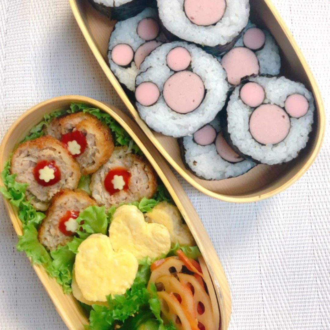 ミッキー海苔巻き弁当 お弁当パーク みんなで作るお弁当レシピサイト